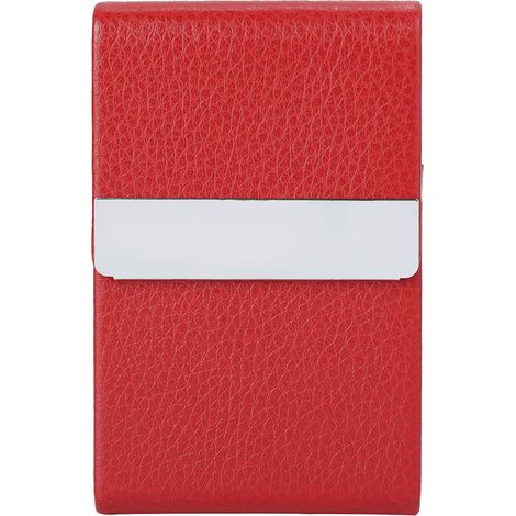Boîte de rangement tendance cuir rouge - rangement parfait - ordre et propreté - optimise votre espace de rangement (1/5)