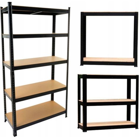 REGIO - Estantería metálica industrial - 90x30x180 - 5 estantes - Estantería de almacenamiento (1/5)