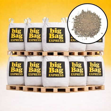 PACK 10 X BIG BAG de +/- 1,5T Sable à Tranchée Gris Ø 0/6 mm - Livraison PREMIUM (1/5)