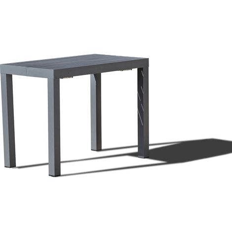 Ausziehbarer Konsolentisch für 2 bis 6 Personen aus Aluminium OLHAO (1/4)