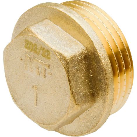 Bouchon Laiton Male 1"