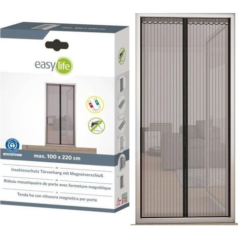 Cortina easy-life magnética antracita 100x220 cm (1/3)