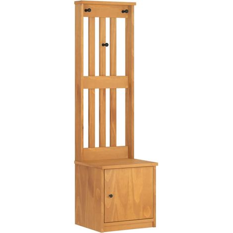 Portemanteau,Porte-vêtement sSANDENS 45x40x159,5 cm bois massif pin CFW65137 (1/5)