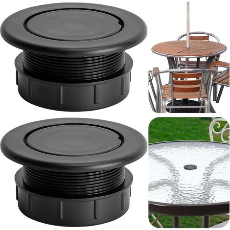 1 ensemble de bouchons et capuchons pour trou de parasol de 5 cm, insertion de couvercle de trou de table de patio plus épais (1/5)