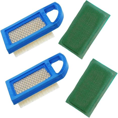 Lot de 2 filtres à air 613022 avec pré-filtre 697292 Compatible with moteurs Briggs & Stratton 10 HP Compatible with 697152 650821 697775 (1/4)