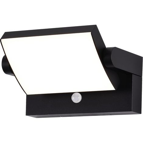 Applique murale led exterieure 20w noir aluminium ip54 - mantra cooper (1/5)