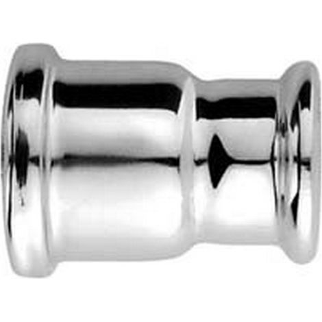 10PZ MANICOTTO RIDOTTO IN OTTONE CROMATO PER CANOTTI - ø mm.26x32