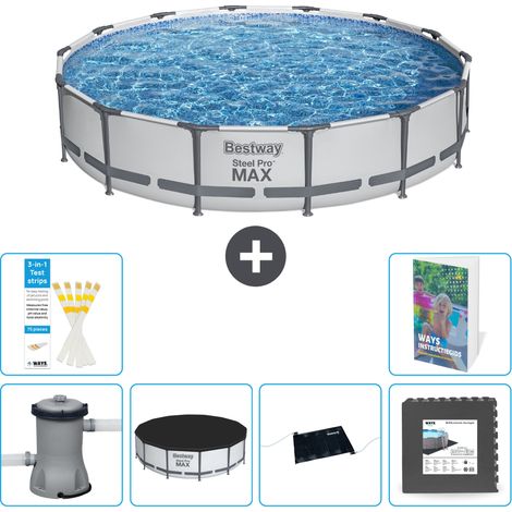 Bestway Piscina Bestway Steel Pro MAX Rotonda - 427x107 cm - 7-pezzi  S195