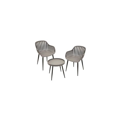 Meuble de jardin progarden table anthracite 59x68 cm