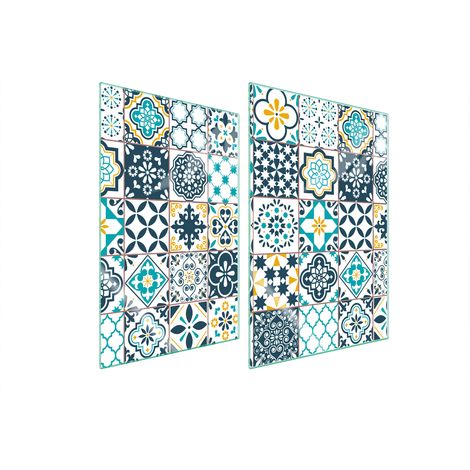 Plaque de protection en verre pour la cuisine, mosaïque 2x35x52 (1/5)