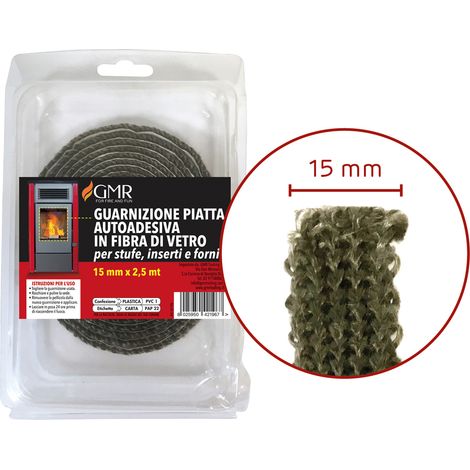 GUARNIZIONE PIATTA PER SPORTELLI STUFE  MM10 H. 10 mm