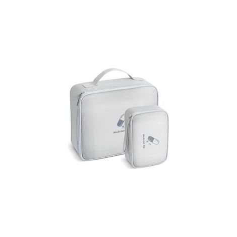 Trousse de Secours Vide, 2 Pièces Étanche Sac de Médecine Portable, Trousse de Médecine Sac d'urgence de Grande Capacité, Sac de Rangement de Médicaments pour Maison, Bureau, Voyages (1/5)