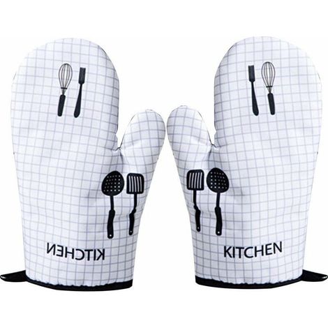 Une paire de gants haute température et anti-brûlure gants d'isolation pour four à micro-ondes gants de four de cuisson (1/5)
