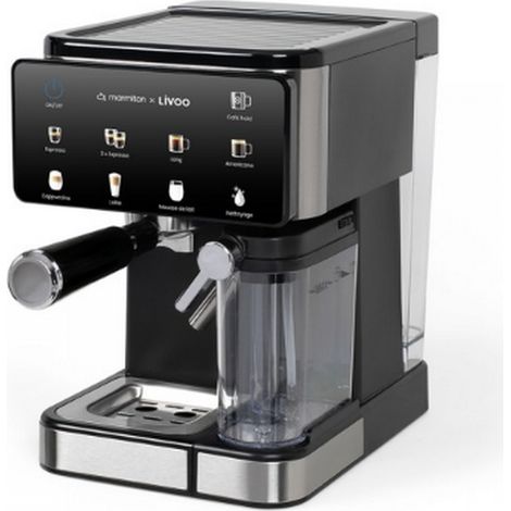 Machine à expresso 20 bars 1350W – Réservoir 1,5L – Système Thermoblock – DOD222CO – Livoo