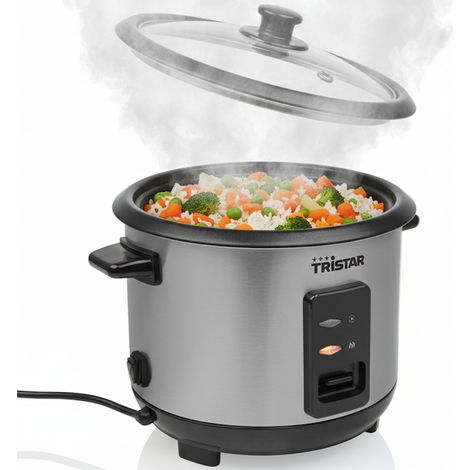 Tristar RK-6146 Cuociriso Elettrico 1L 400W Acciaio Inox Mantenimento Caldo