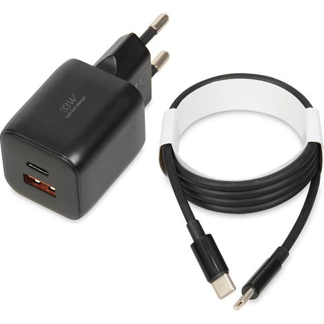 Chargeur mural iBOX C-42 GaN PD33W, noir (1/5)