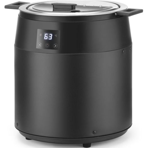 Thermos elettrico per zuppa SENZA ACQUA 10 l 450 W - nero (1/5)