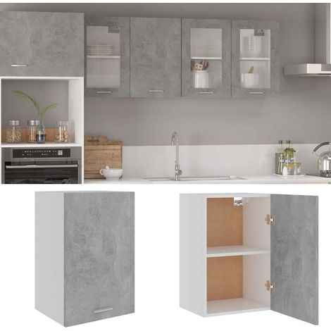 Maison Exclusive - Armoire suspendue "Lyon" Gris béton 39,5 x 31 x 60 cm Bois d'ingénierie (1/5)