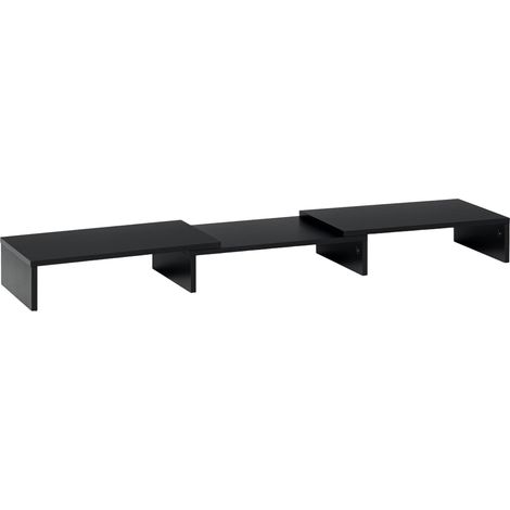 Rehausseur écran PC - Vinsetto - extensible - longueur réglable de 80-117 cm - pour ordinateur portable, ordinateur, PC - noir (1/5)