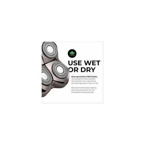 Lame de rechange Carver PRO à 4 têtes – Lame de rasoir pour rasage humide et à sec – Conception à têtes rotatives – Acier inoxydable japonais – Compatible avec les rasoirs Pitbull et Butterfly Kiss (1/4)