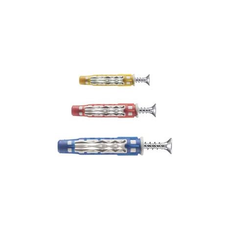 TASSELLO IN NYLON BI-MATERIAL CON VITE TSP BLUEFIX/VA- - ø mm.8x50,  in conf. pz.50 - 50 pezzi ELEMATIC