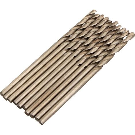 Lot 10 mini forets hélicoïdaux 2mm – acier grande vitesse – tige droite – bois / plastique (1/5)