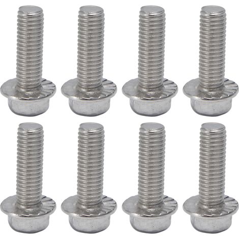 20 Stück M10x1,5 Schrauben A2‑70 Edelstahl Flansch-Sechskantschraube mit Dichtung DIN6921M10x30 (1/5)