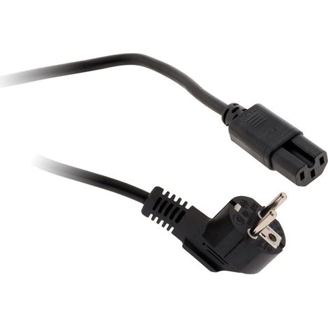 Zenitech – Cordon alimentation HO5RR-F 3G1mm² 2m – Prise mâle 2P+T 16A – Classe I jusqu'à 120°C – Pour appareils chauffants