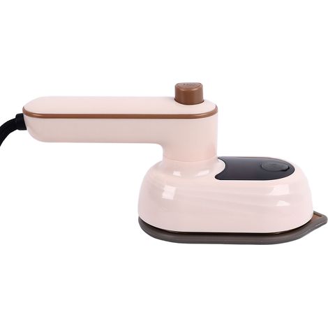 Mini fer à repasser électrique portable à vapeur pour la maison, idéal pour les dortoirs. Modèle pliable, rotatif et blanc. Prise US 100-240 V. (1/5)