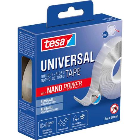 NASTRO BIADESIVO H30MM 3MT NANO POWER TESA