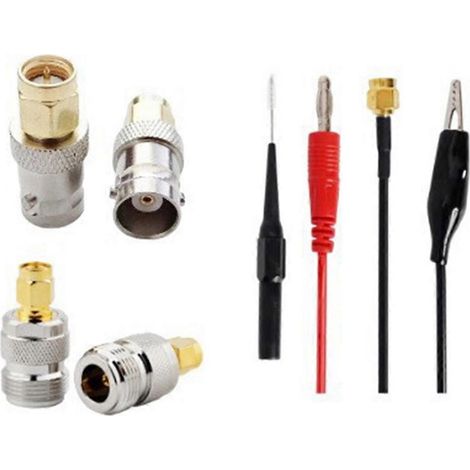 Kit d'étalonnage pour analyseur de réseau vectoriel, compatible avec les analyseurs 6 GHz et comprenant 50 terminaisons de charge SMA ouvertes et court-circuitées. (1/4)
