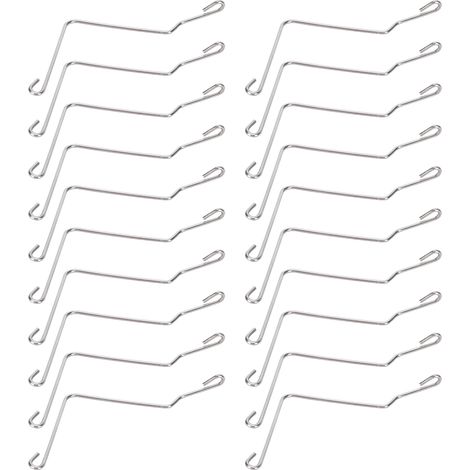 Lot de 20 connecteurs en acier inoxydable pour ruches en bois, avec support de fil coudé. (1/5)