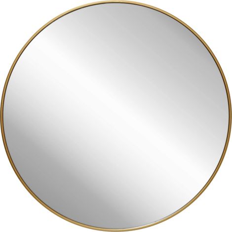 Orbit Macie LED Bathroom Mirror with Demister Pad 600mm Diameter - Brushed Brass (1/4)