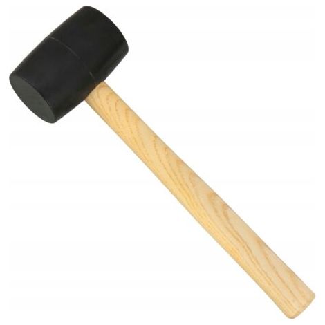 Gummihammer mit Holzgriff (1/4)