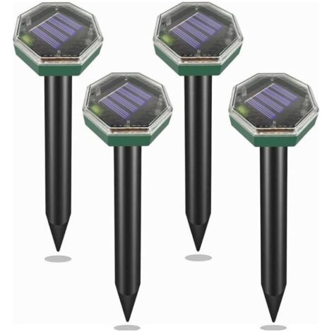 Solar-Ultraschall-Maulwurfsabwehrgerät, 4 Stück, umweltfreundliches Maulwurfsabwehrgerät. (1/5)