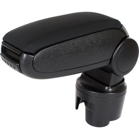 Ensemble d'accoudoirs en cuir écologique noir pour Seat Ibiza IV (2008-2017) + kit de montage (1/2)
