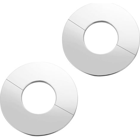 2 Pièces Rosace Mitigeur Douche,Rosace Robinet,Cache Tuyau En Acier Inoxydable Pour Robinets De Douche,Robinets Cuisine Salle De Bain (Diamètre Intérieur 60mm-Diamètre Extérieur 100mm) (1/5)