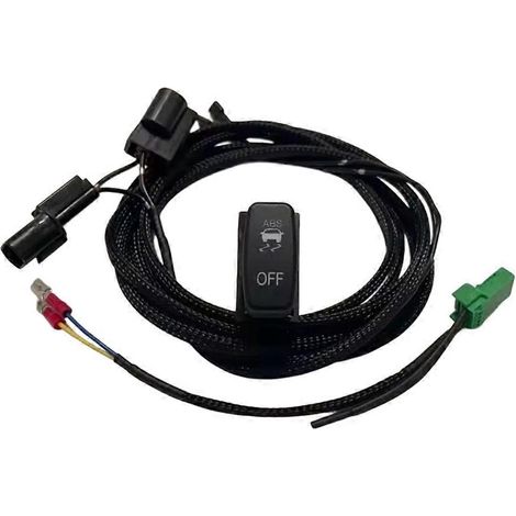 kit de commutateur ABS antidérapant pour Mitsubishi Pajero V73 V97 V93 V87, comprenant le faisceau de câbles et les accessoires pour le bouton ABS. (1/5)