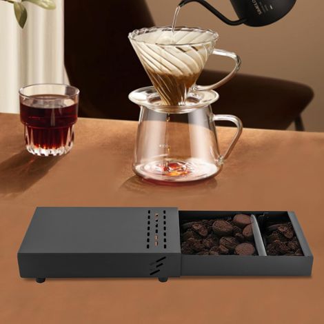 Tiroir à Sud, Tiroir à infusion pour porte-filtre Café commercial sous moulin Knock Out Box Tiroir Expresso Poubelle pour cafés, restaurants, cuisines à la maison, salons de bureau (1/5)