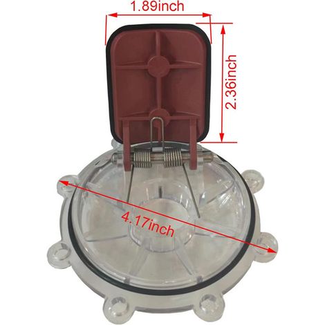 Utilisé pour remplacer le couvercle du clapet anti-retour 7056 avec déflecteur, des clapets anti-retour 7235, 7236, 7305, 7511 et 7512. (1/5)