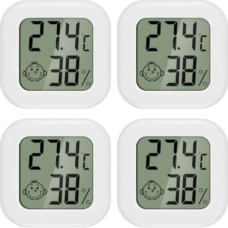 Mini Thermometer Hygrometer - LCD Display - ±1°C Accuracy - Range: -50°C to +70°C - Perfect for Baby's Room