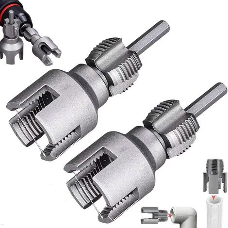 Jeu de tarauds pour tuyau, tarauds de 1/2" et 3/4", tarauds à tuyau, tarauds 1/2" 3/4" (1/5)