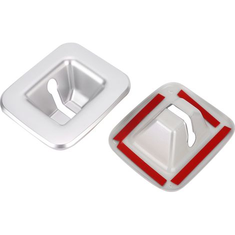 2x Garniture de coffre intérieur pour Jeep Wrangler JL 2018, cadre de finition argenté, protection porte-bagages, accessoire auto élégant, kit de 2 pièces (1/5)