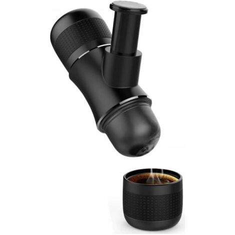 Tragbare Espressomaschine, Reisekaffeemaschine, Auto-Camping, dynamische integrierte Outdoor-Kaffeemaschine, handgepresste Kaffeetasse (1/5)