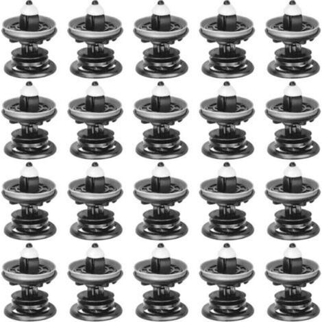 20 pièces rivets pour voiture, clips pour assouplissement auto clip de fixation pour panneaux de porte pour intérieurs auto panneau pare-chocs porte