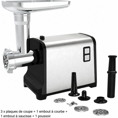 Hachoir à viande électrique 800W 2 en 1 poussoir à saucisse noir grille en fer réf 8941 33 × 24 × 26 cm 3,45 kg – Livraison gratuite