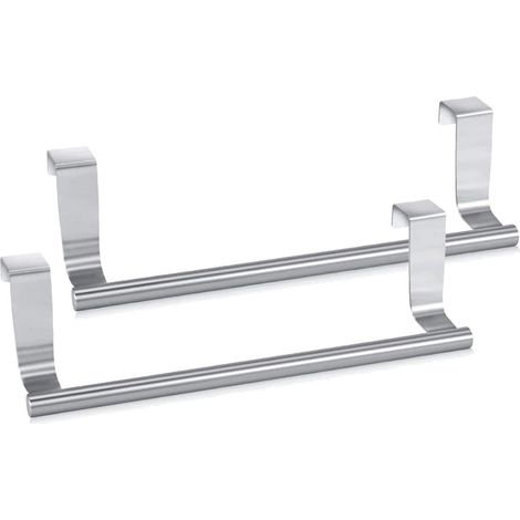 Barre porte-serviettes simple pour meuble, support sans perçage pour salle de bain (1/5)