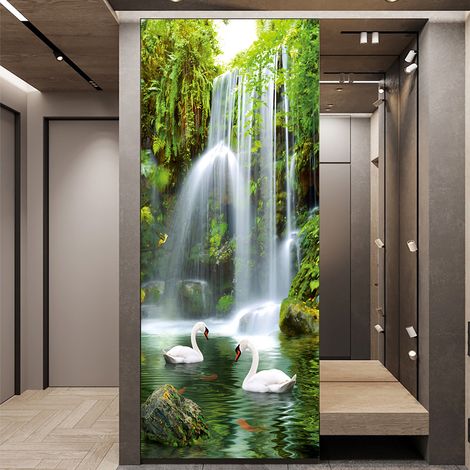 (38,5 x 200 cm x 2 pièces) Autocollants de porte effet 3D 38 (1/5)