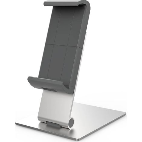 Durable 893723 Tablet Tischhalterung für Tablets mit Hülle 7-13 Zoll, 360° drehbar, silber/anthrazit (1/5)