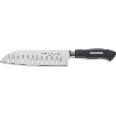 Dick Küchenmesser Santoku mit Kullenschliff ActiveCut Messer Klingenlänge 180 mm